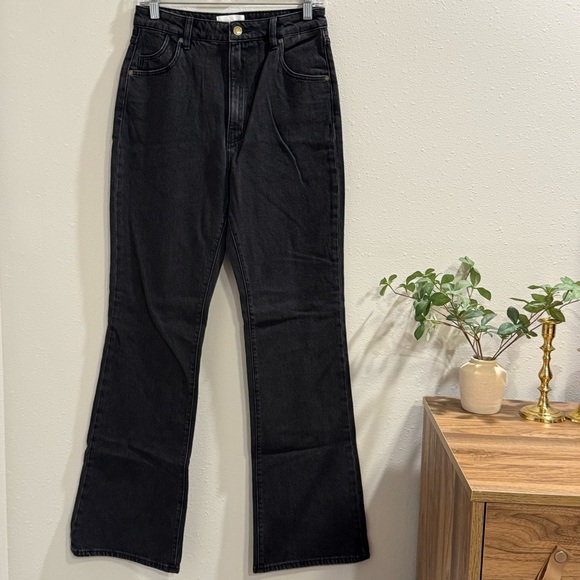 Rolla’s NWT 29 Washed Black Dusters Bootcut High Rise Slim Boot Denim Jeans - Picture 2 of 10